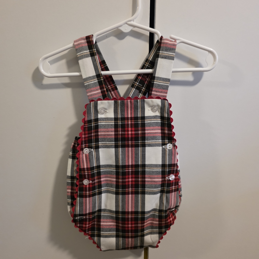 Plaid Kids One Piece Romper